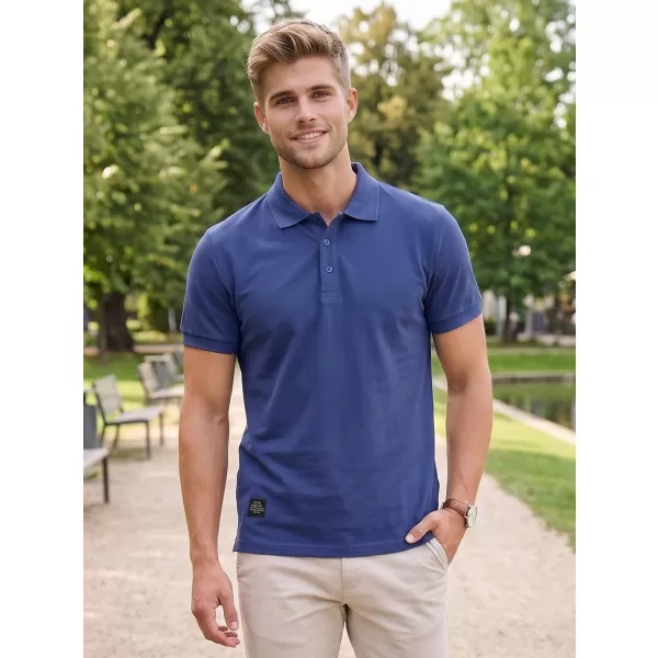  Pánské triko s límečkem ALTISPORT NP/ALMST90601 NAVY 