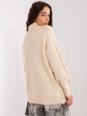 Dámský svetr WOOL FASHION ITALIA AT-SW-2355-2.12P ECRU