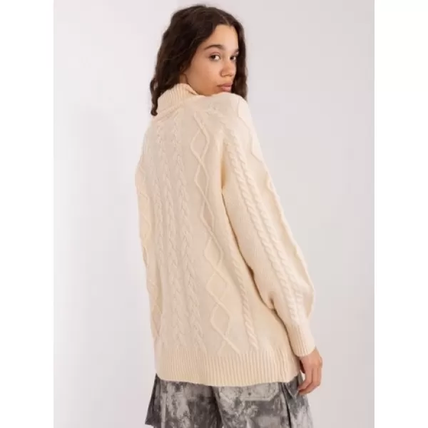  Dámský svetr WOOL FASHION ITALIA AT-SW-2355-2.12P ECRU 