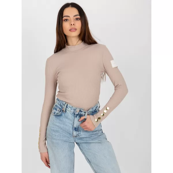  Dámská halenka OCH BELLA TW-BZ-OB-009.28 DARK BEIGE 
