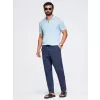 Pánské kalhoty OMBRE OM-PACP-0310 NAVY BLUE