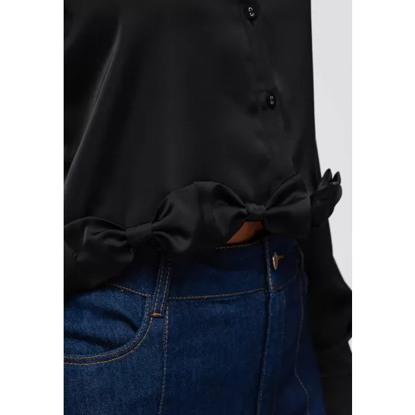 Dámská košile OMBRE OW-SH-E0059 BLACK 