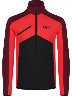 Pánská powerfleece mikina NORDBLANC CUSP NBSFM8334 ČERVENÁ