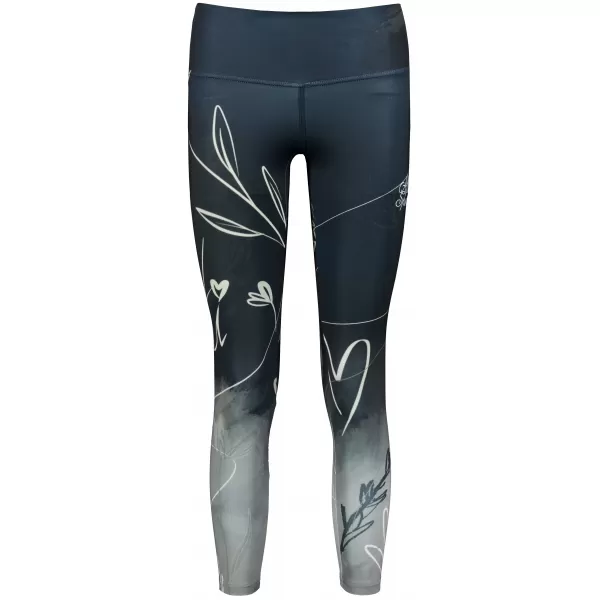 Dámské dlouhé legíny premium (nové velikosti) ALTISPORT VOJ/ALW083LEG05 ČERNOBÍLÁ 