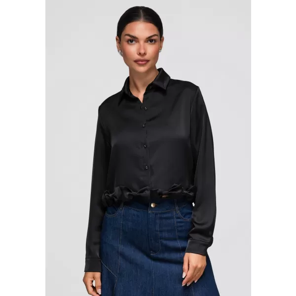  Dámská košile OMBRE OW-SH-E0059 BLACK 