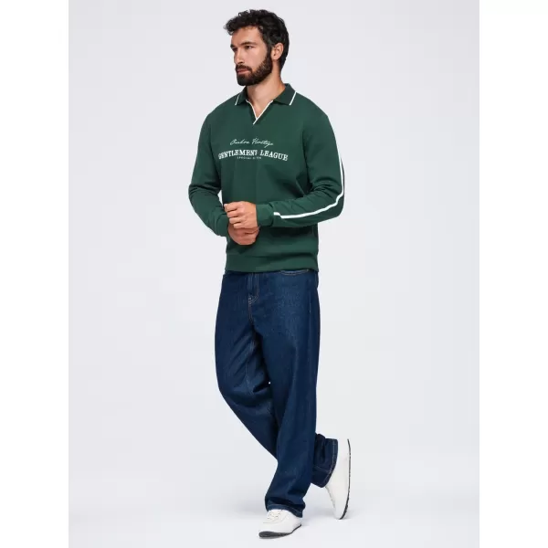  Pánská mikina OMBRE OM-SSNZ-0268 DARK GREEN 