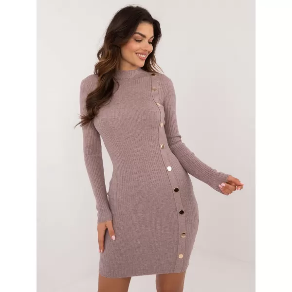  Dámské šaty WOOL FASHION ITALIA AT-SK-2345-2.34 BRIGHT PURPLE 