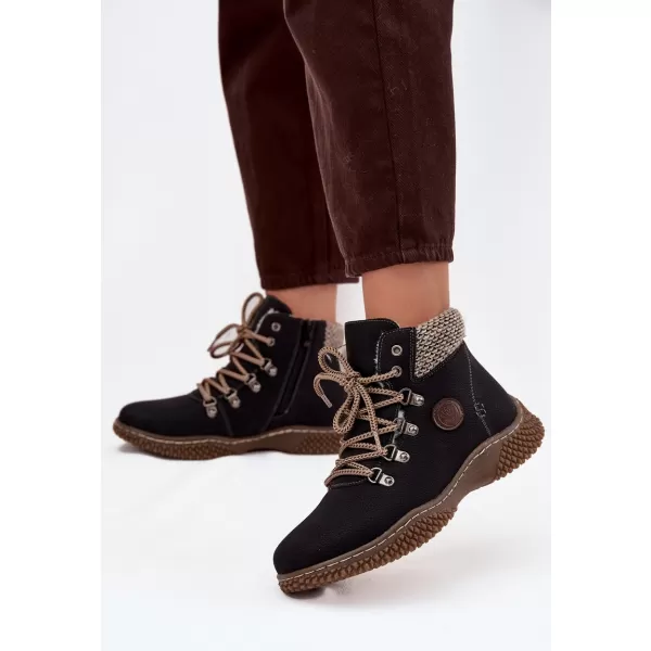  Dámské traperky BOTO 25BT02-9374 BLACK 