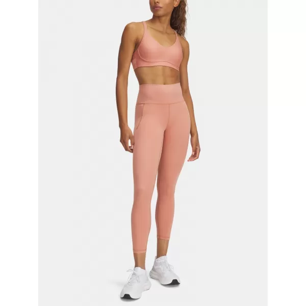  Dámské legíny UNDER ARMOUR MERIDIAN ANKLE LEG 1382525-696 RŮŽOVÁ 
