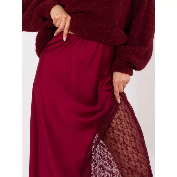  Dámská sukně RUE PARIS MI-SD-3287.36 BURGUNDY 