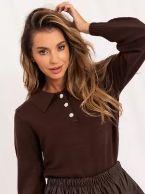 Dámský svetr ITALY MODA IR-SW-AC-19702.14 BROWN