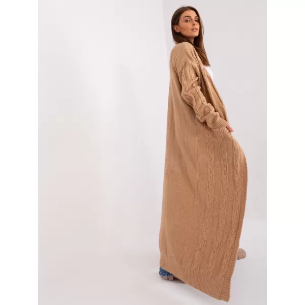  Dámský kardigan WOOL FASHION ITALIA AT-SW-2395.30 CAMEL 