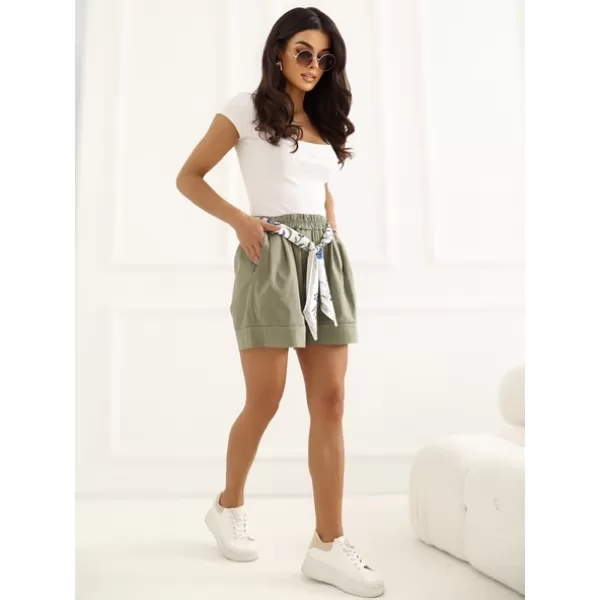  Dámské kraťasy ITALY MODA IT-SN-FL10552SPL-1.47 KHAKI 