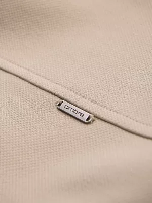 Pánská košile OMBRE OM-SHCS-0220 BEIGE
