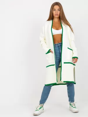 Dámský svetr RUE PARIS LC-SW-0340.42P WHITE-GREEN