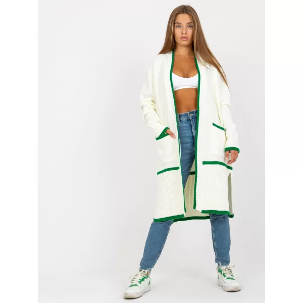  Dámský svetr RUE PARIS LC-SW-0340.42P WHITE-GREEN 