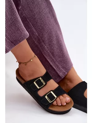 Dámské pantofle VINCEZA 102657 BLACK