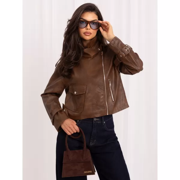  Dámská bunda ITALY MODA IR-KR-AY995.98P BROWN 
