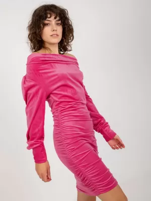 Dámské šaty RUE PARIS RP-SK-8212.35 DARK PINK