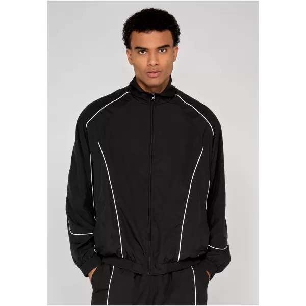  Pánská tepláková bunda URBAN CLASSICS TB8044-00007 BLACK 