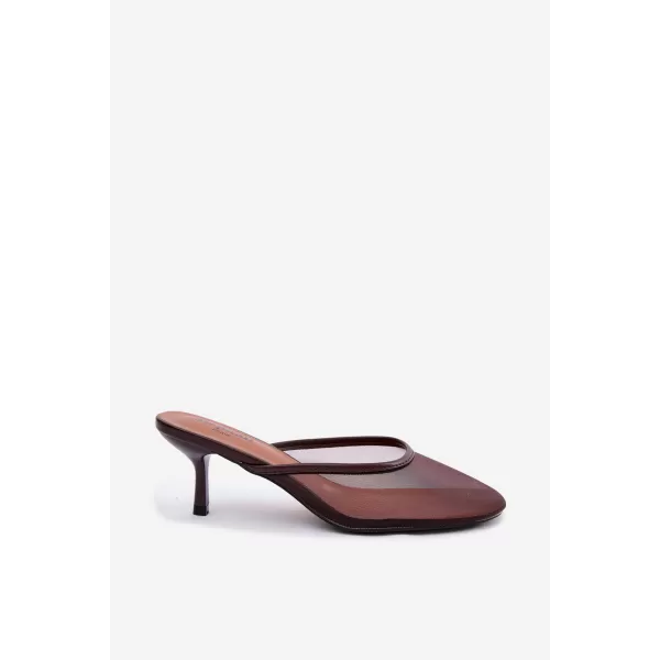  Dámské pantofle BOTO LN-81 BROWN 
