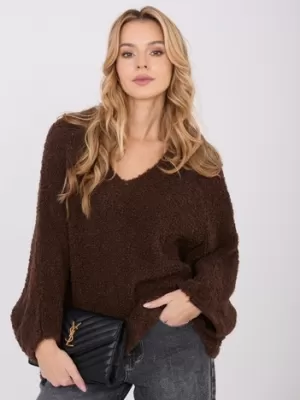 Dámský svetr FACTORY PRICE CH-SW-72630.79 DARK BROWN