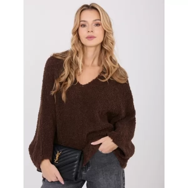  Dámský svetr FACTORY PRICE CH-SW-72630.79 DARK BROWN 