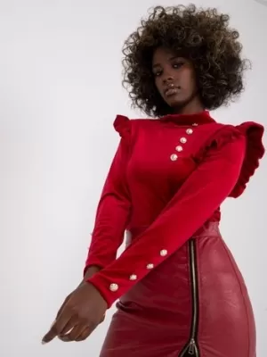 Dámská halenka ITALY MODA DHJ-BZ-6533A.44P BURGUNDY