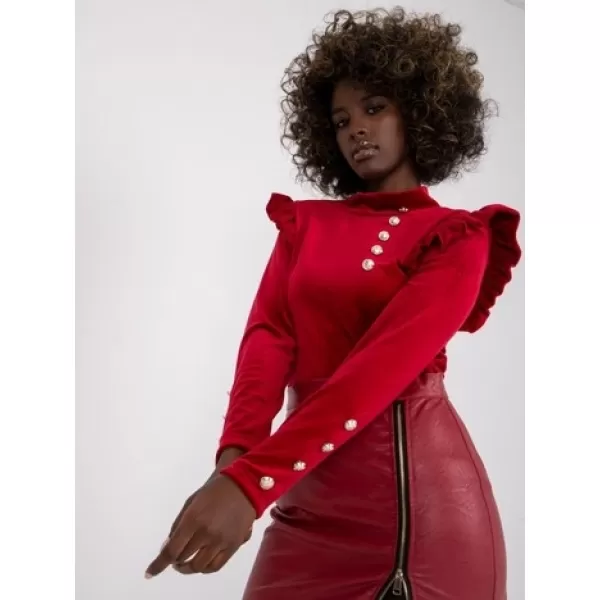  Dámská halenka ITALY MODA DHJ-BZ-6533A.44P BURGUNDY 