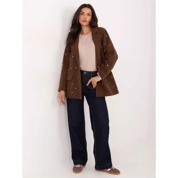  Dámské sako ITALY MODA IT-MA-18365.97 BROWN 