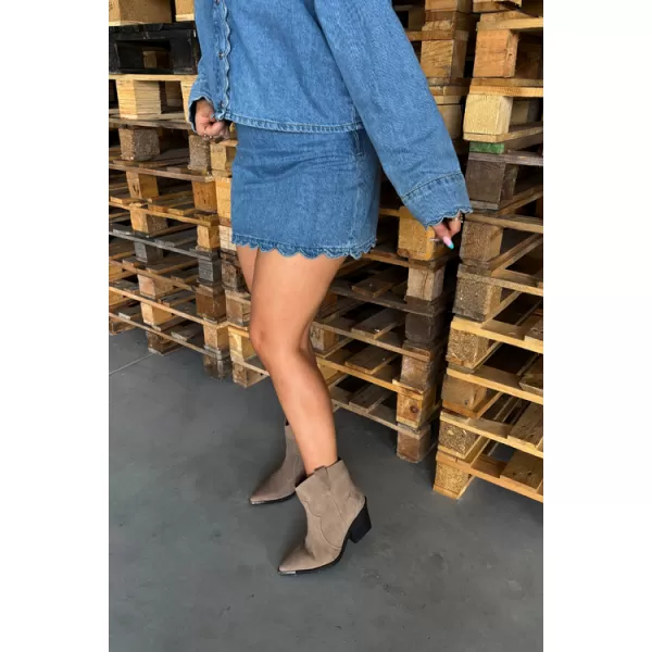  Dámské kozačky BOTO 6397 KHAKI 