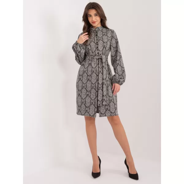  Dámské šaty LAKERTA LK-SK-509526-1.06 GRAY-BLACK 