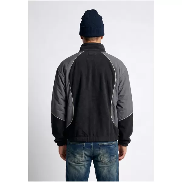  Pánská tepláková bunda URBAN CLASSICS TB8602-07652 BLACK/MAGNET 