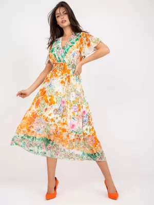 Dámské šaty ITALY MODA DHJ-SK-15967-1.01P ORANGE