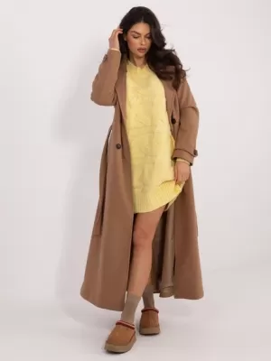 Dámský svetr WOOL FASHION ITALIA AT-SW-2367.76P BRIGHT YELLOW