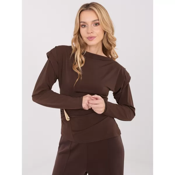  Dámská halenka ITALY MODA IT-BZ-21898.12 BROWN 