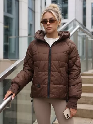 Dámská bunda DSTREET HNĚDÁ