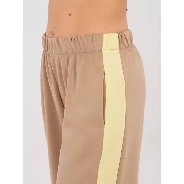  Dámská tepláková souprava RUE PARIS IT-KMPL-22220.25 DARK BEIGE 