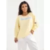 Dámská mikina RUE PARIS RV-BL-A1221.13 BRIGHT YELLOW