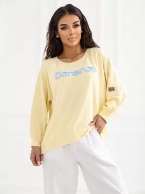 Dámská mikina RUE PARIS RV-BL-A1221.13 BRIGHT YELLOW