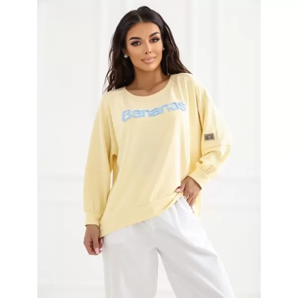  Dámská mikina RUE PARIS RV-BL-A1221.13 BRIGHT YELLOW 