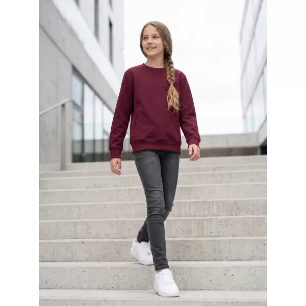  Dětská mikina MALFINI CREW 427 GARNET 