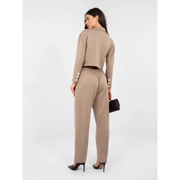  Dámský komplet RUE PARIS IT-KMPL-22255.70 DARK BEIGE 