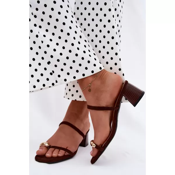  Dámské pantofle BOTO 22-391 BROWN 