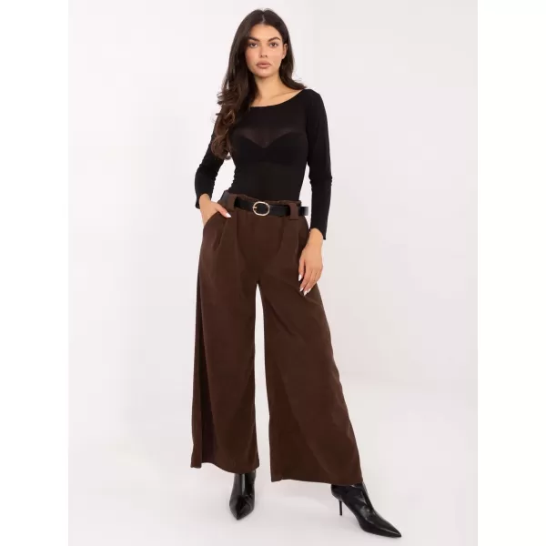 Dámské kalhoty RUE PARIS IT-SP-FL5583.16P BROWN 