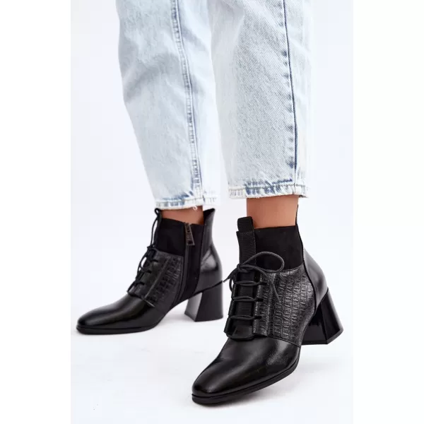  Dámské kotníkové boty VINCEZA 58670 BLACK 