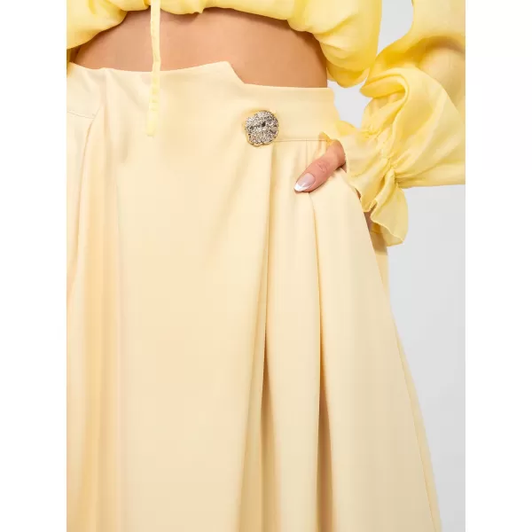  Dámská sukně FACTORY PRICE IT-SD-81036.82 BRIGHT YELLOW 