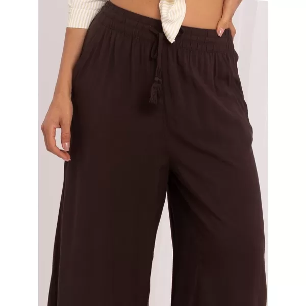  Dámské kalhoty SUBLEVEL D73761AG62237J DARK BROWN 
