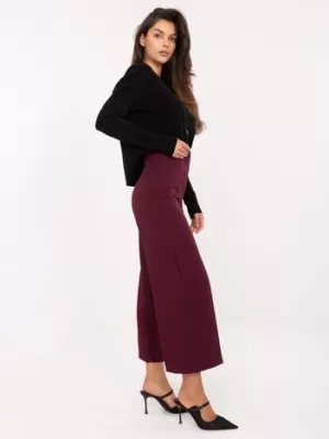 Dámské kalhoty RUE PARIS IT-SP-FL9068.96 BURGUNDY