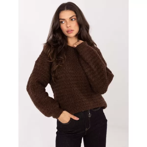  Dámský svetr ITALY MODA MI-SW-1028.22 BROWN 